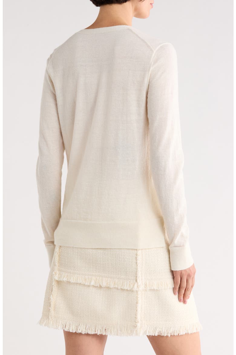 Button Front Cardigan, Alternate, color, CLOUD