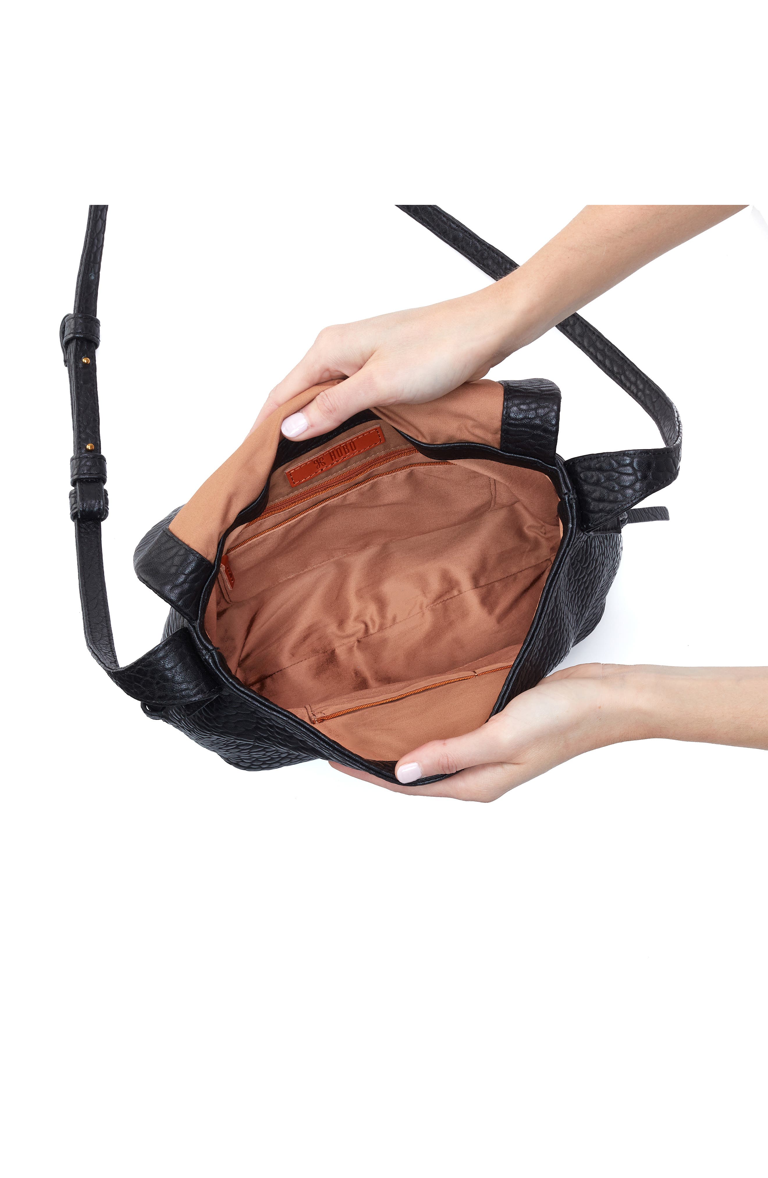 HOBO Bonita Leather Messenger Bag, Alternate, color, 