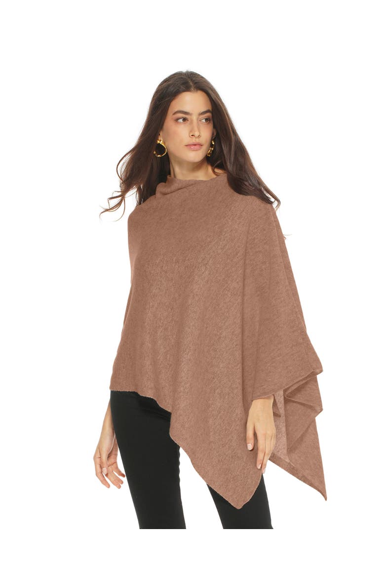 Essential Pure Cashmere Poncho, Main, color, Camel