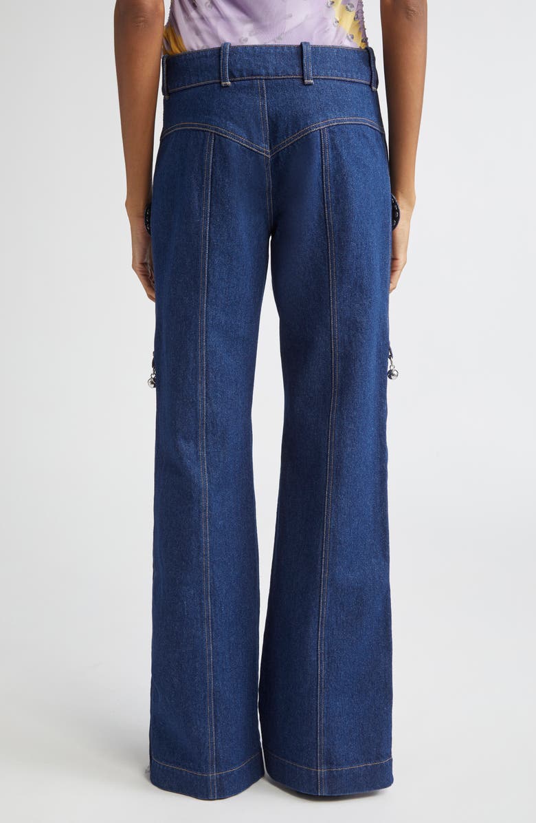 Chopova Lowena Moppy Charm Wide Leg Jeans, Alternate, color, 