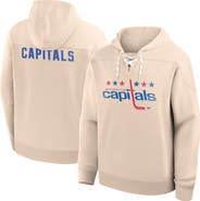 FANATICS Men's Fanatics Cream Washington Capitals Vintage Hoodie