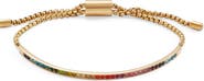Alex and Ani Rainbow Ombre Pave Bolo Bracelet