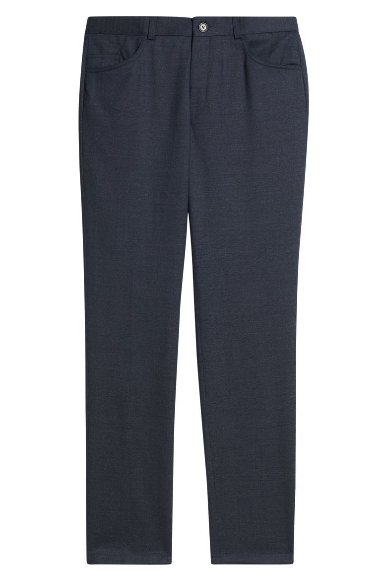 Wool Melange Stretch Five Pocket Pants, Alternate, color, NAVY