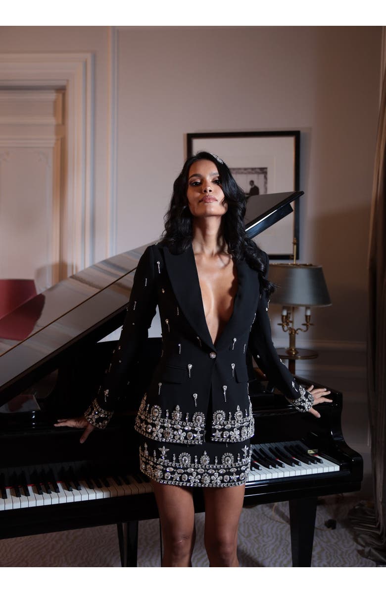 SPARKL Francesca Blazer, Alternate, color, Black