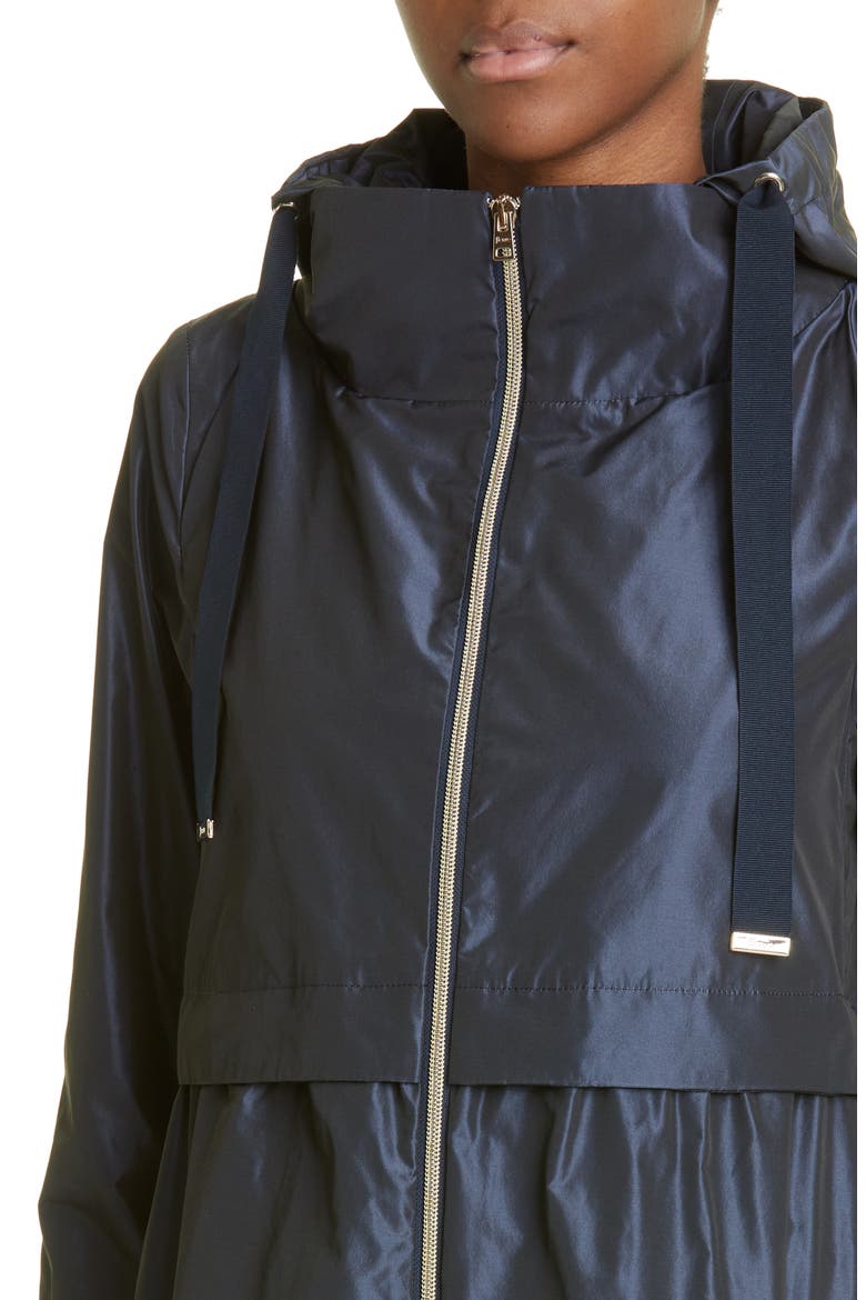 Water Repellent Hooded Taffeta Jacket, Alternate, color, 9202 / NAVY