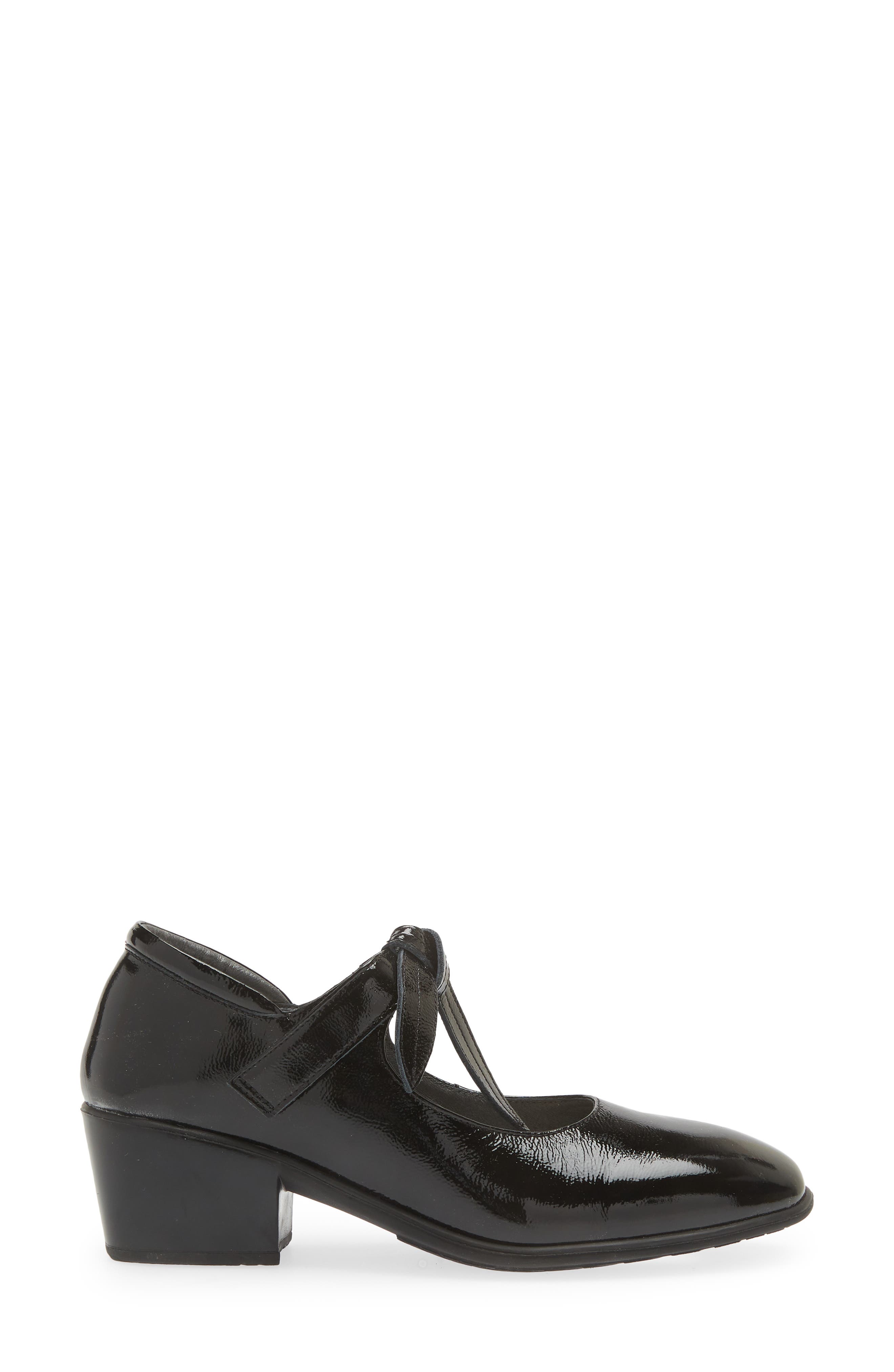 Naot Nobility Mary Jane Pump, Alternate, color, Black Crinkle Patent Leather