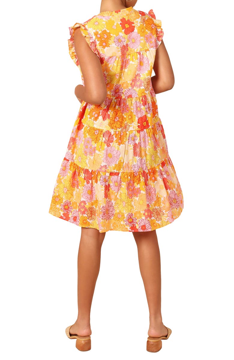 Petal & Pup Zuma Floral Cotton Babydoll Dress, Alternate, color,