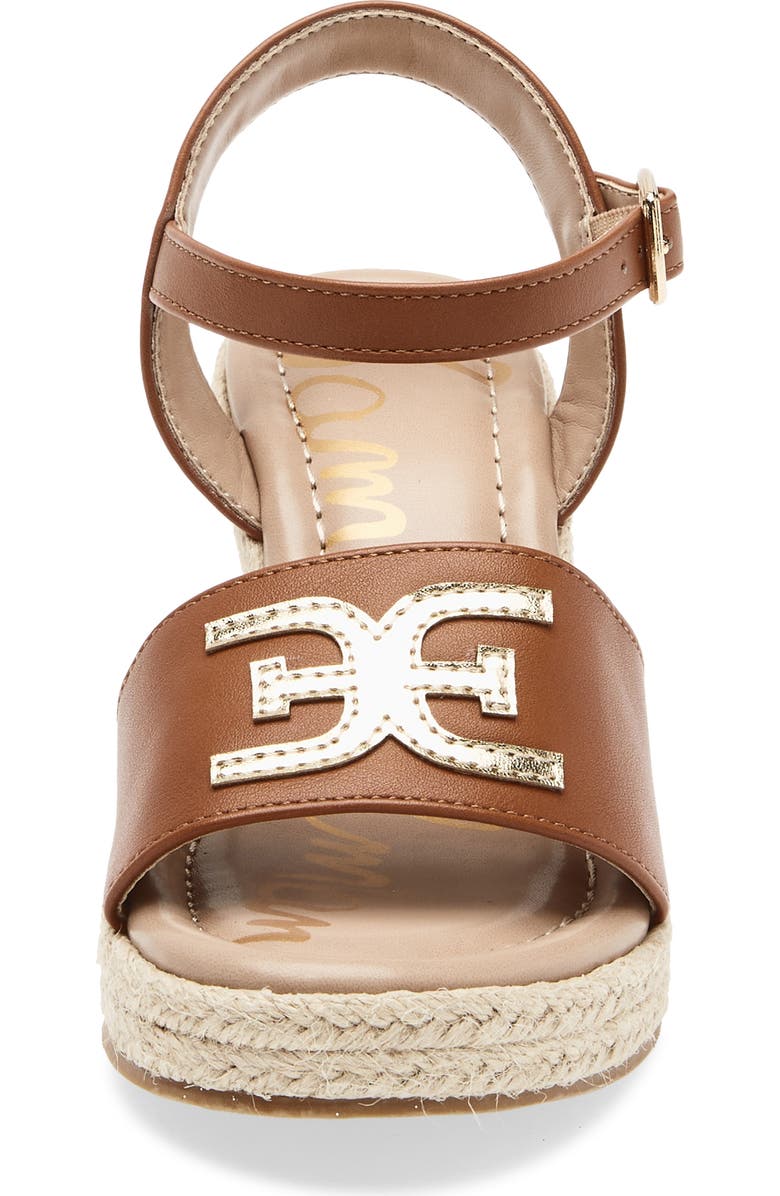 Sam Edelman Kids' Lucia Espadrille Sandal, Alternate, color, Cognac