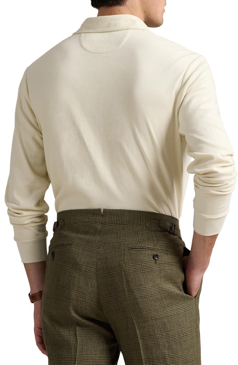 Polo Ralph Lauren Double Knit Jersey Long Sleeve Polo, Alternate, color,