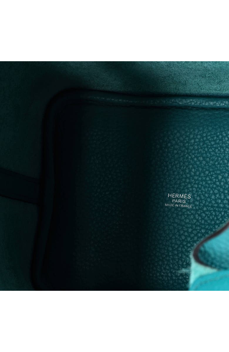 Pre-Owned Hermes Picotin Lock Bag Clemence PM, Alternate, color, Bleu Paon