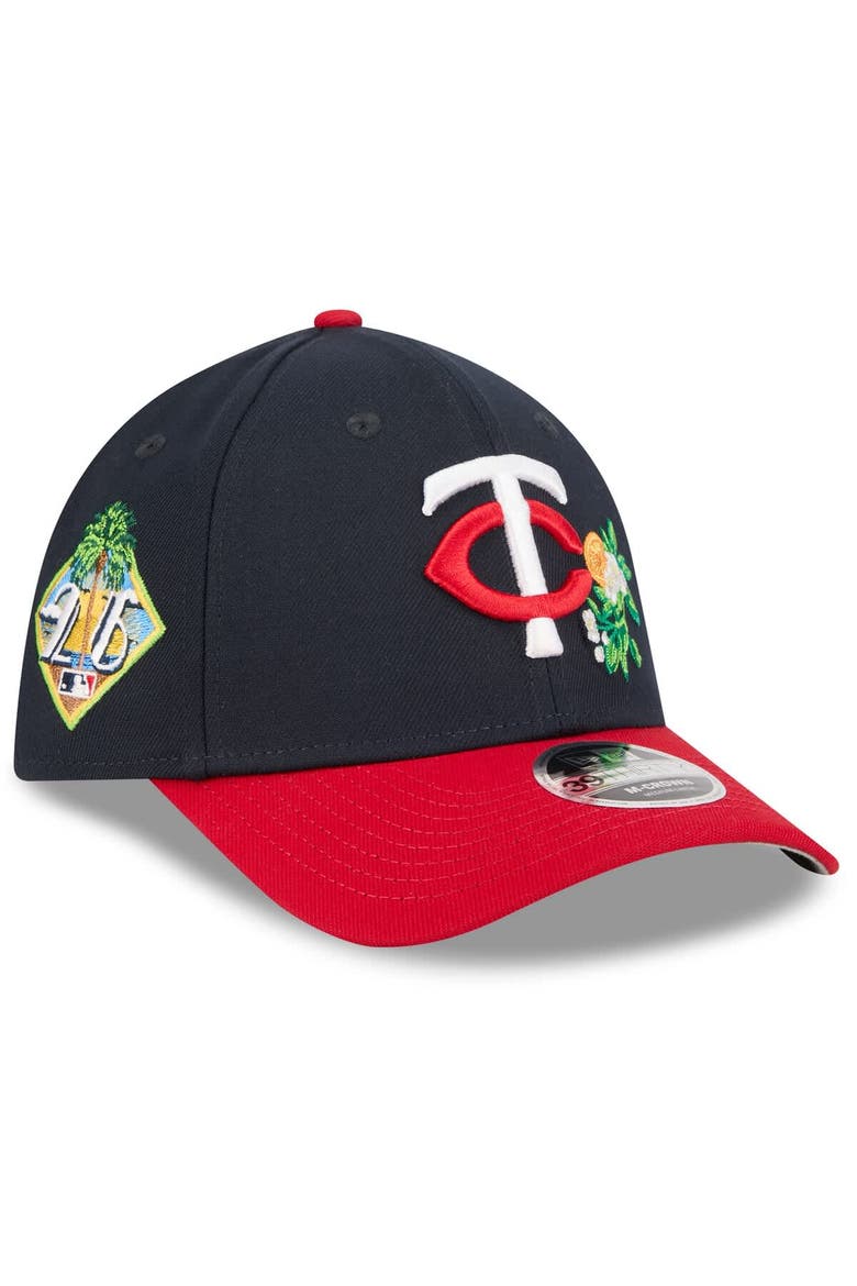 Men's New Era  Navy/Red Minnesota Twins 2026 Spring Training M-Crown 39THIRTY Flex Hat, Main, color, Navy