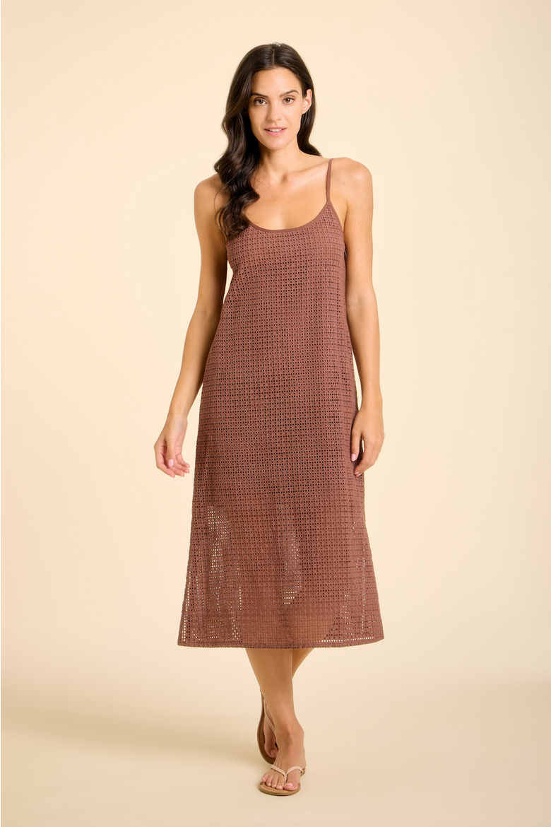 Figo Tank Dress, Main, color, Brown