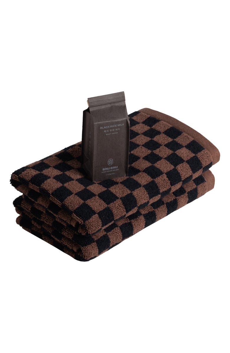 BAINA Hand Towels & Soap Gift Set, Main, color,