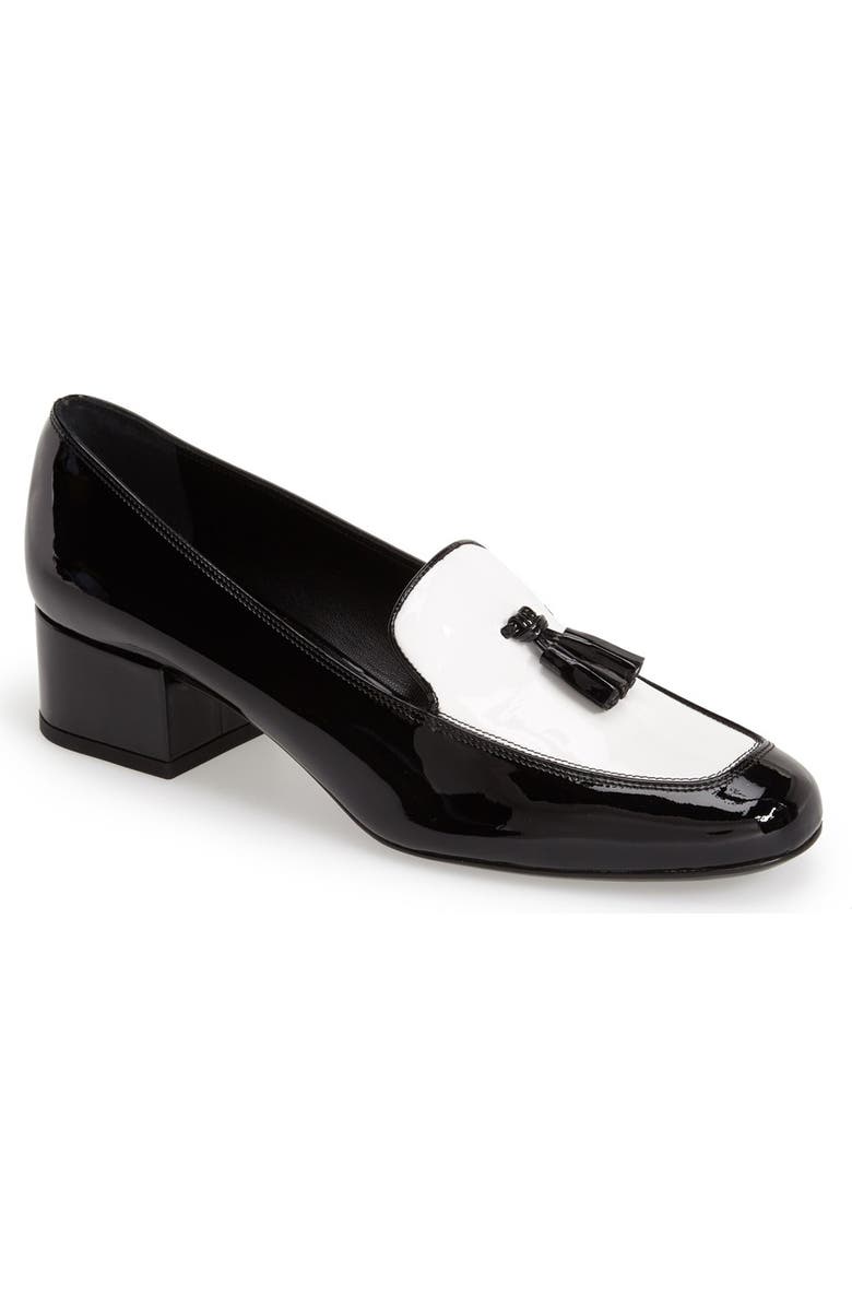 Saint Laurent 'Babies' Tassel Loafer, Main, color,