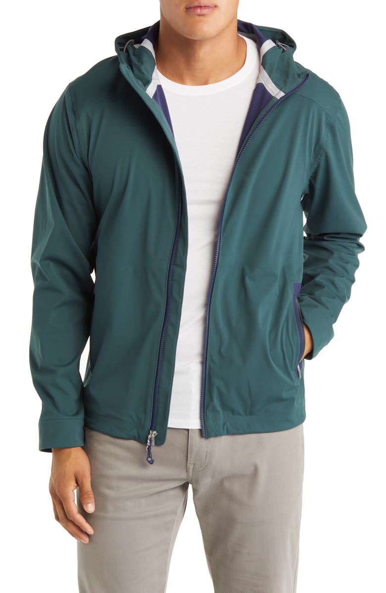 Peter Millar Hyperlight Link 3-Layer Hooded Jacket, Main, color, 