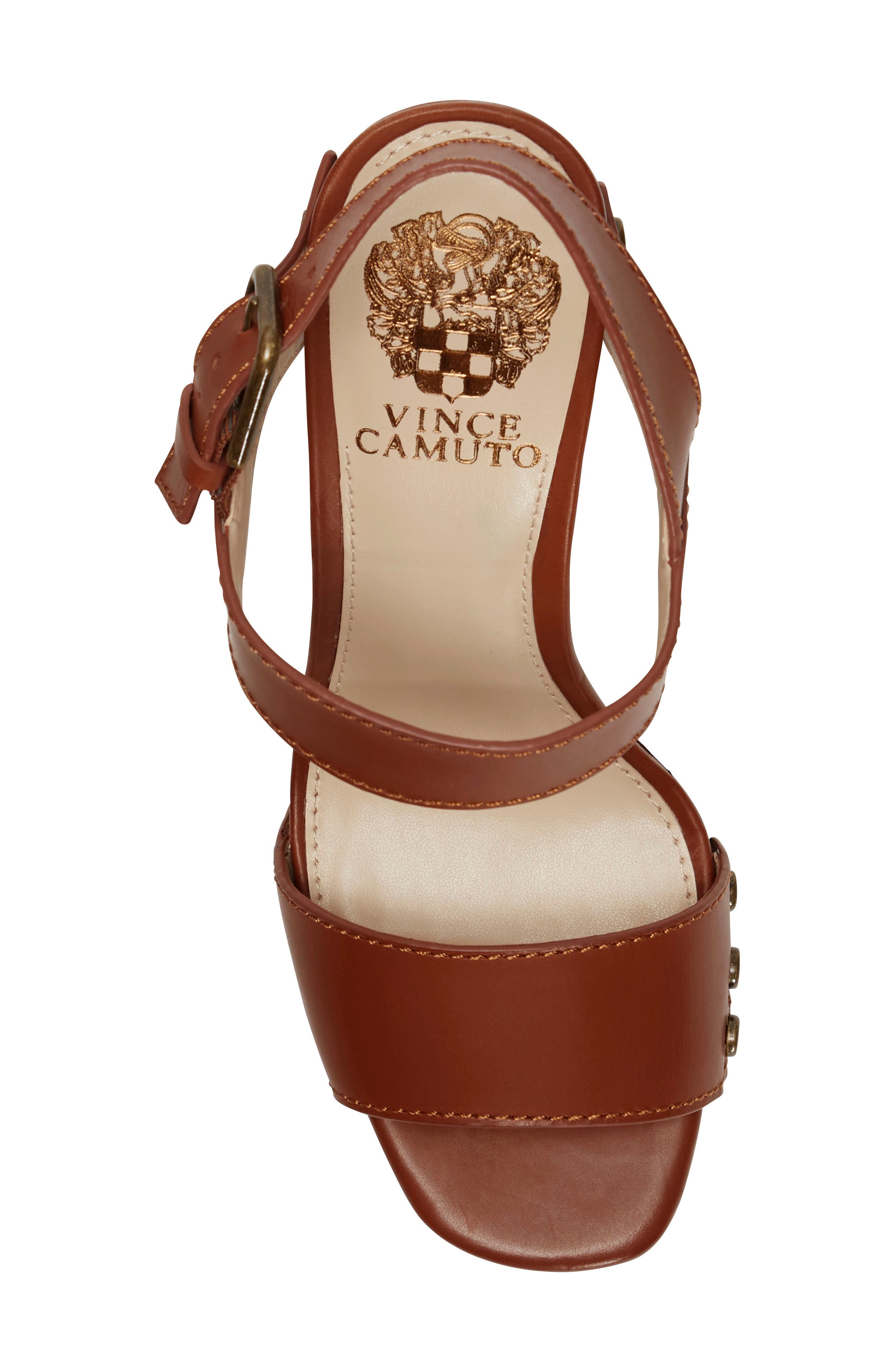Lethalia Platform Sandal, Alternate, color, RICH BROWN LEATHER