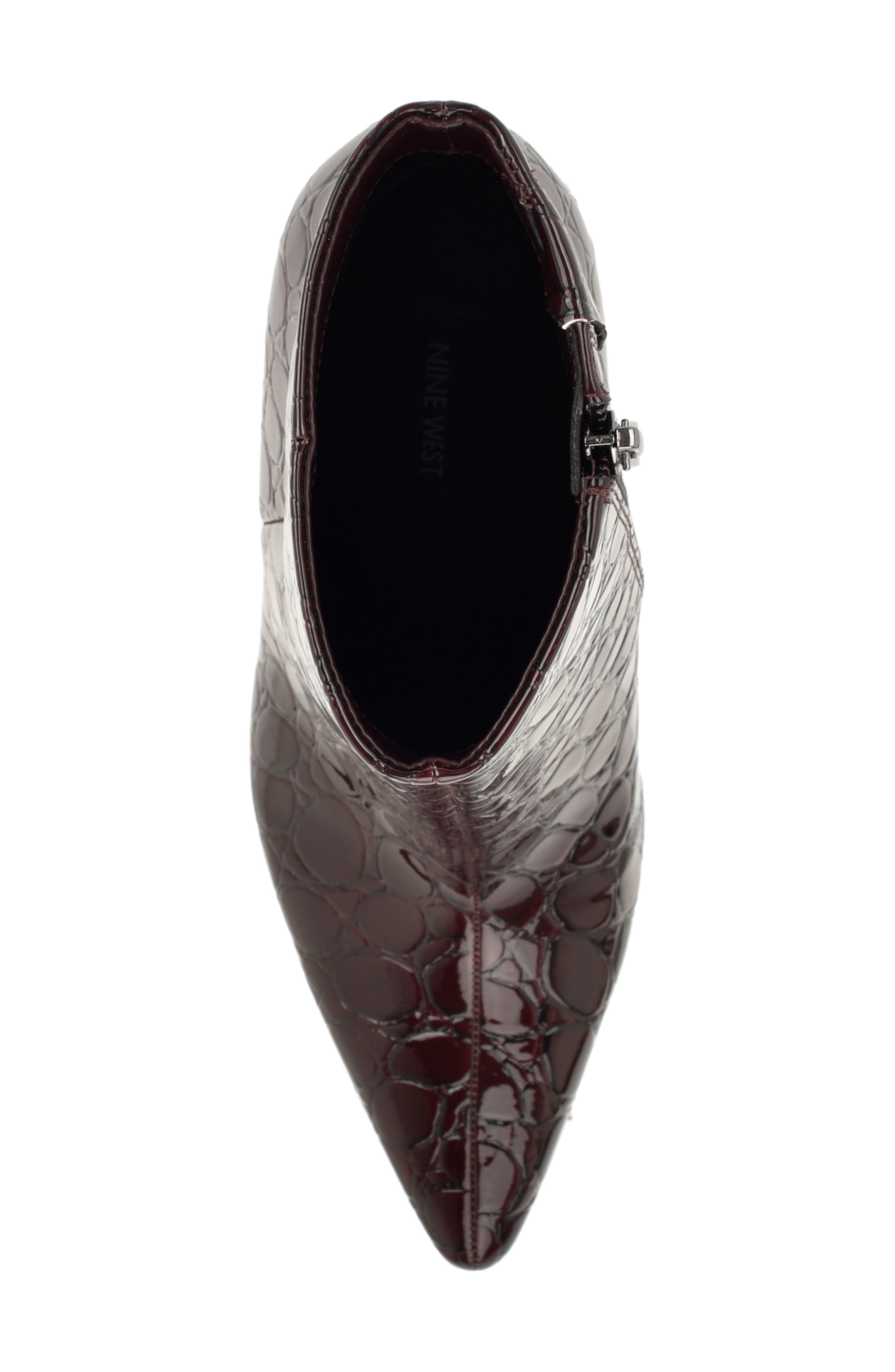 Todaye Bootie, Alternate, color, DARK RED