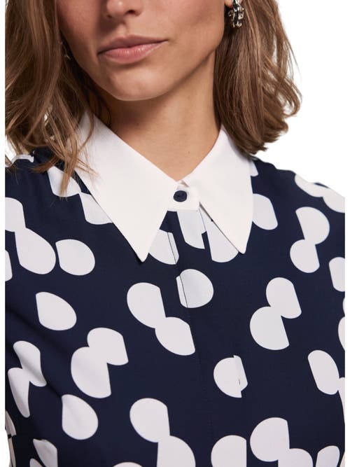 MINT VELVET MINT VELVET SPOT HALTER SHIRT MIDI DRESS