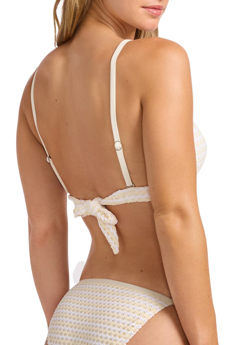 Milti Fit Triangle Bikini Top, Alternate, color, ECRU