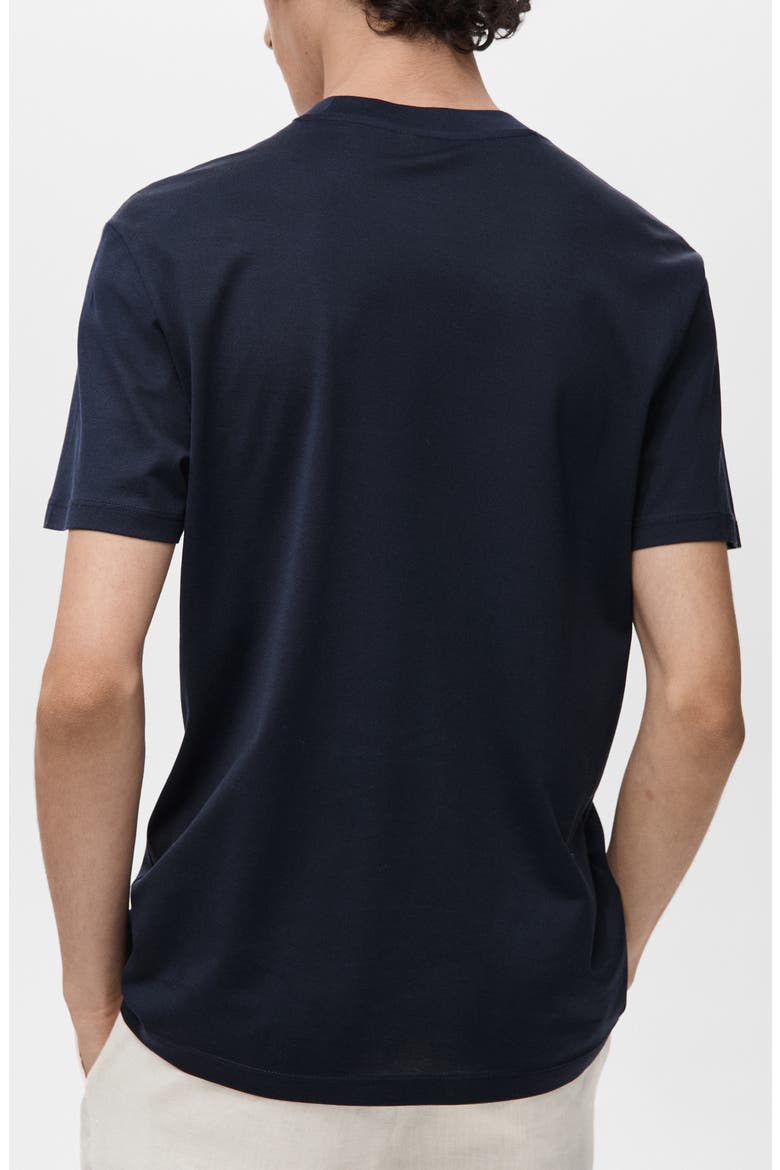 Slim Fit Cotton T-Shirt, Alternate, color, NAVY