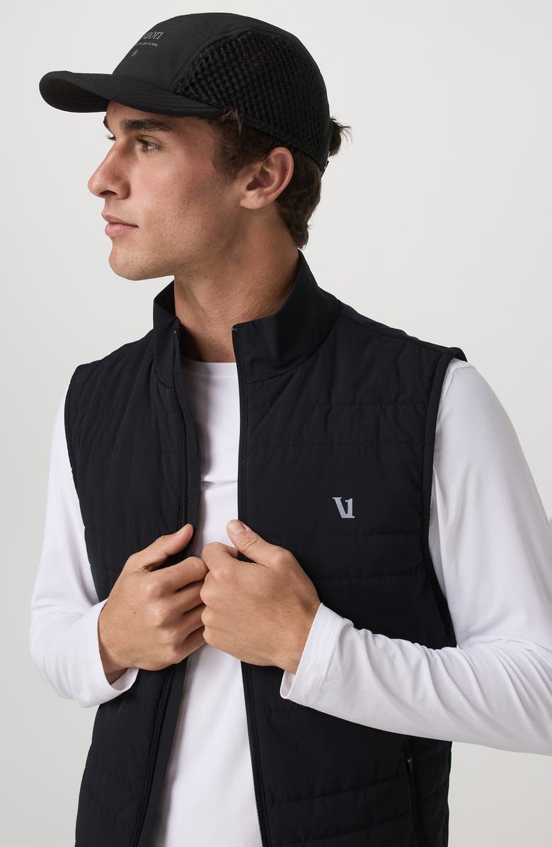 Vuori Sunday Insulated Hybrid Vest, Alternate, color, Black