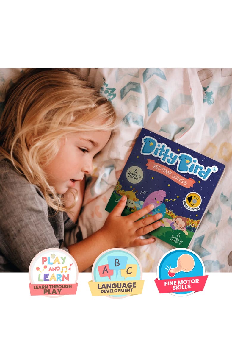Ditty Bird Bedtime Songs Interactive Musical Sound Book, Alternate, color, Navy