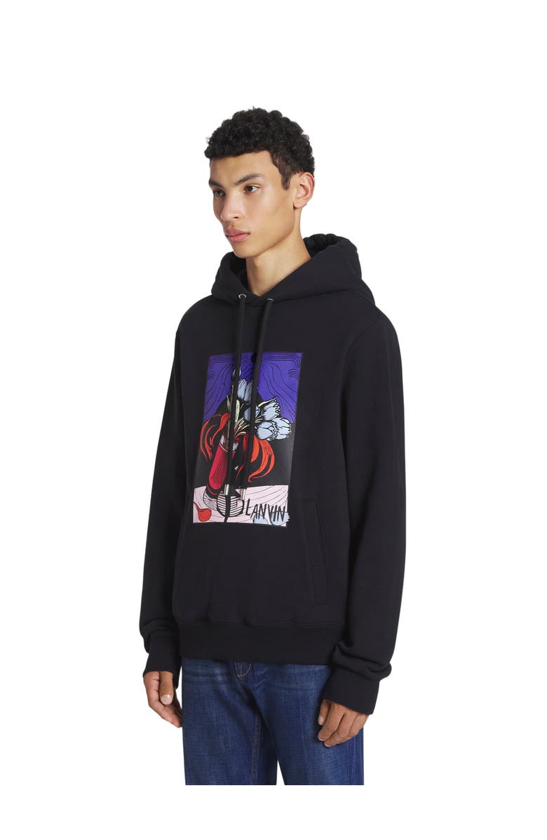 Lanvin Printed Hoodie, Alternate, color, 