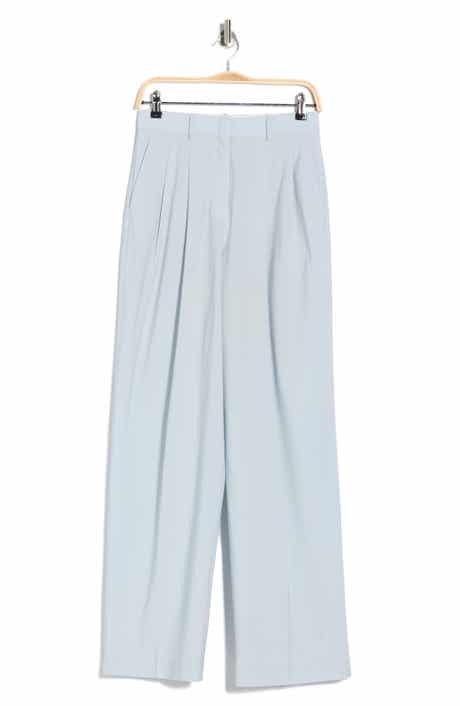 Theory Double Pleat Wool Blend Trousers