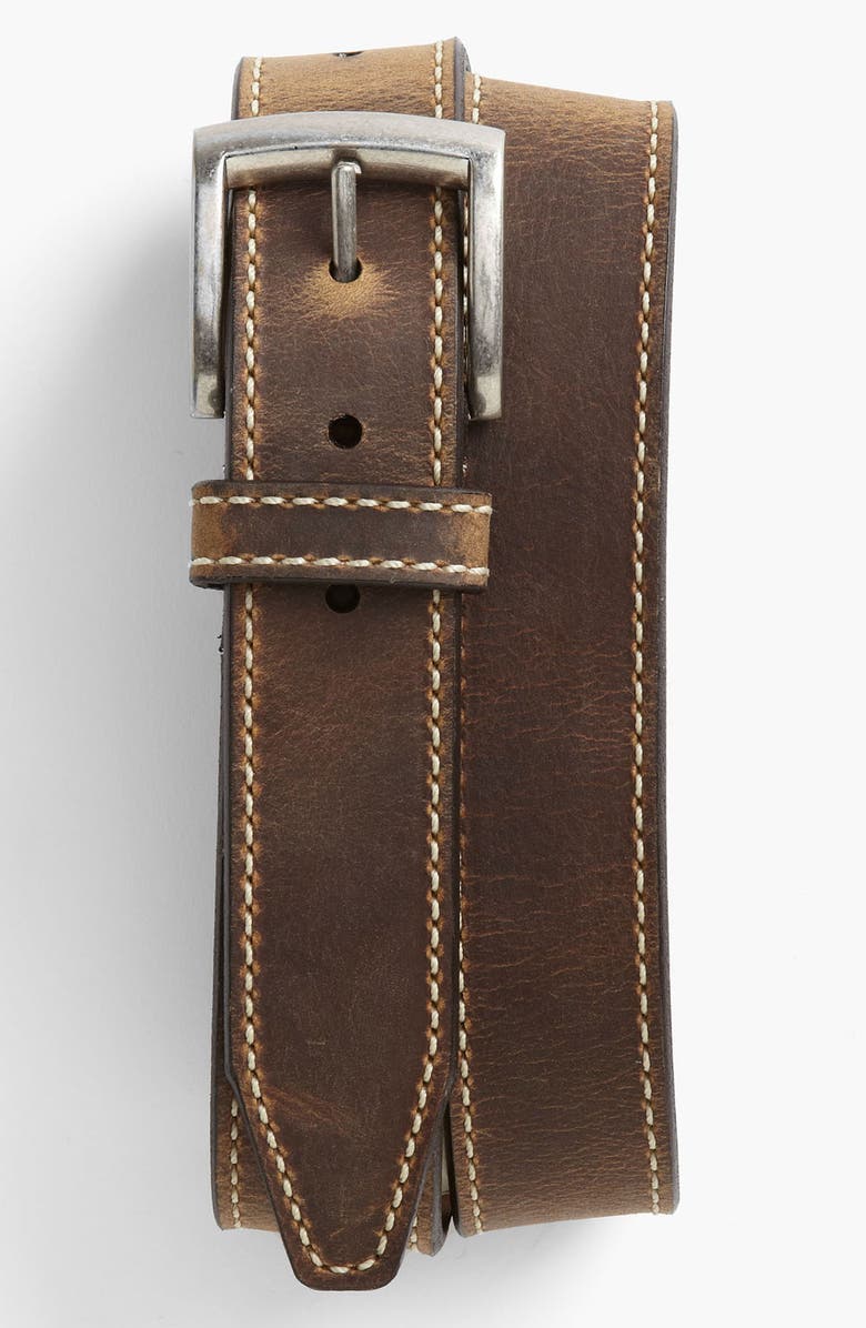 Allen Edmonds 'Cottonwood' Leather Belt, Main, color, 