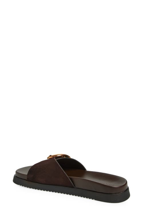 Shop Steve Madden Mandie Slide Sandal In Brown Sued