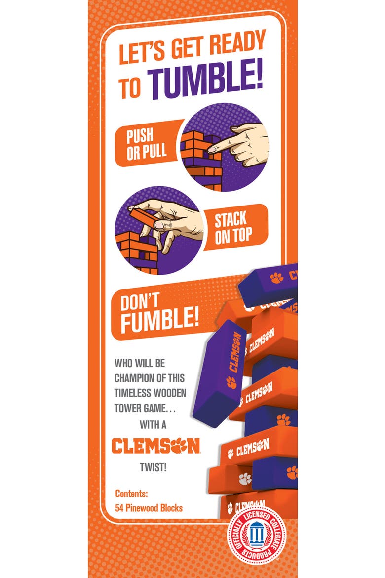 Clemson Tigers Tumble Tower, Alternate, color, Multicolor