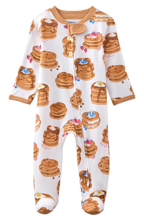 Butterblu Scout Fitted One-piece Organic Cotton Footie Pajamas In Multi