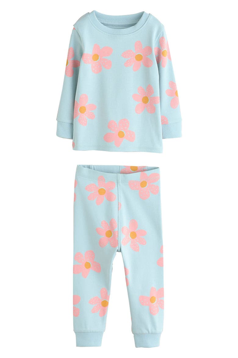 3-Pack Assorted Bunny Fitted Two-Piece Stretch Cotton Pajamas, Alternate, color, ORANGE