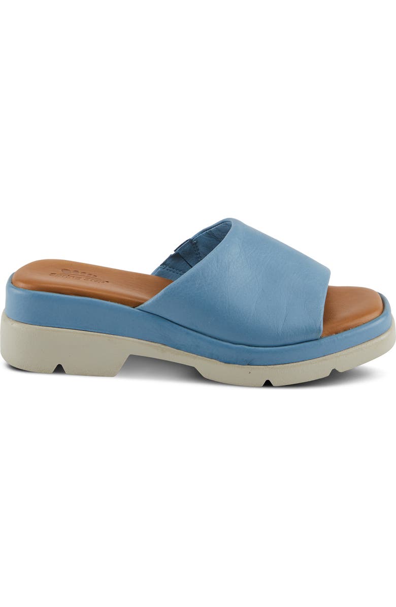 Spring Step Fire Island Platform Slide Sandal, Alternate, color, Denim Blue
