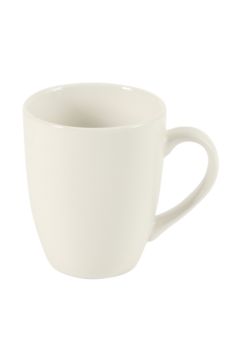 Great Essentials 12-Ounce Porcelain Coffee Mugs, Alternate, color, White