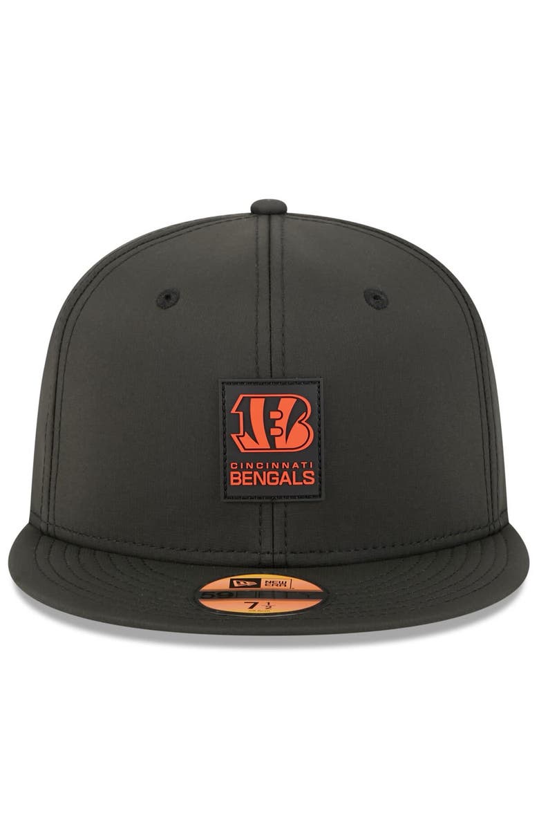 New Era Men's New Era Black Cincinnati Bengals 2025 Sideline 59FIFTY Fitted Hat, Alternate, color, Black