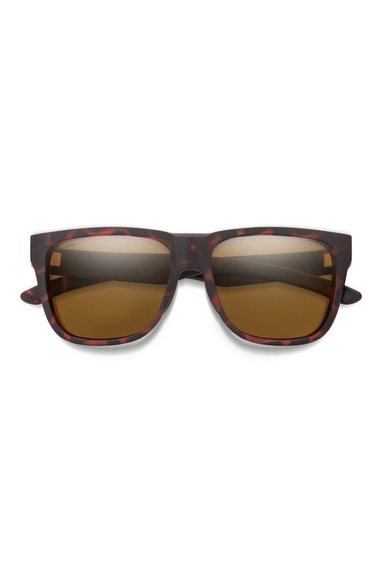Lowdown Slim 2 55mm ChromaPop™ Square Sunglasses, Main, color, TORTOISE / BROWN