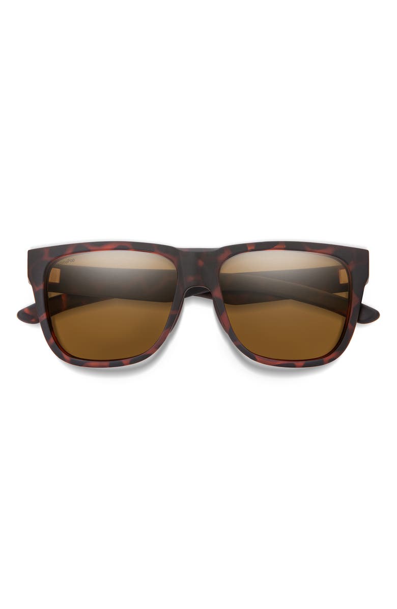 Smith Lowdown Slim 2 55mm ChromaPop<sup>™</sup> Square Sunglasses, Main, color, Tortoise / Brown
