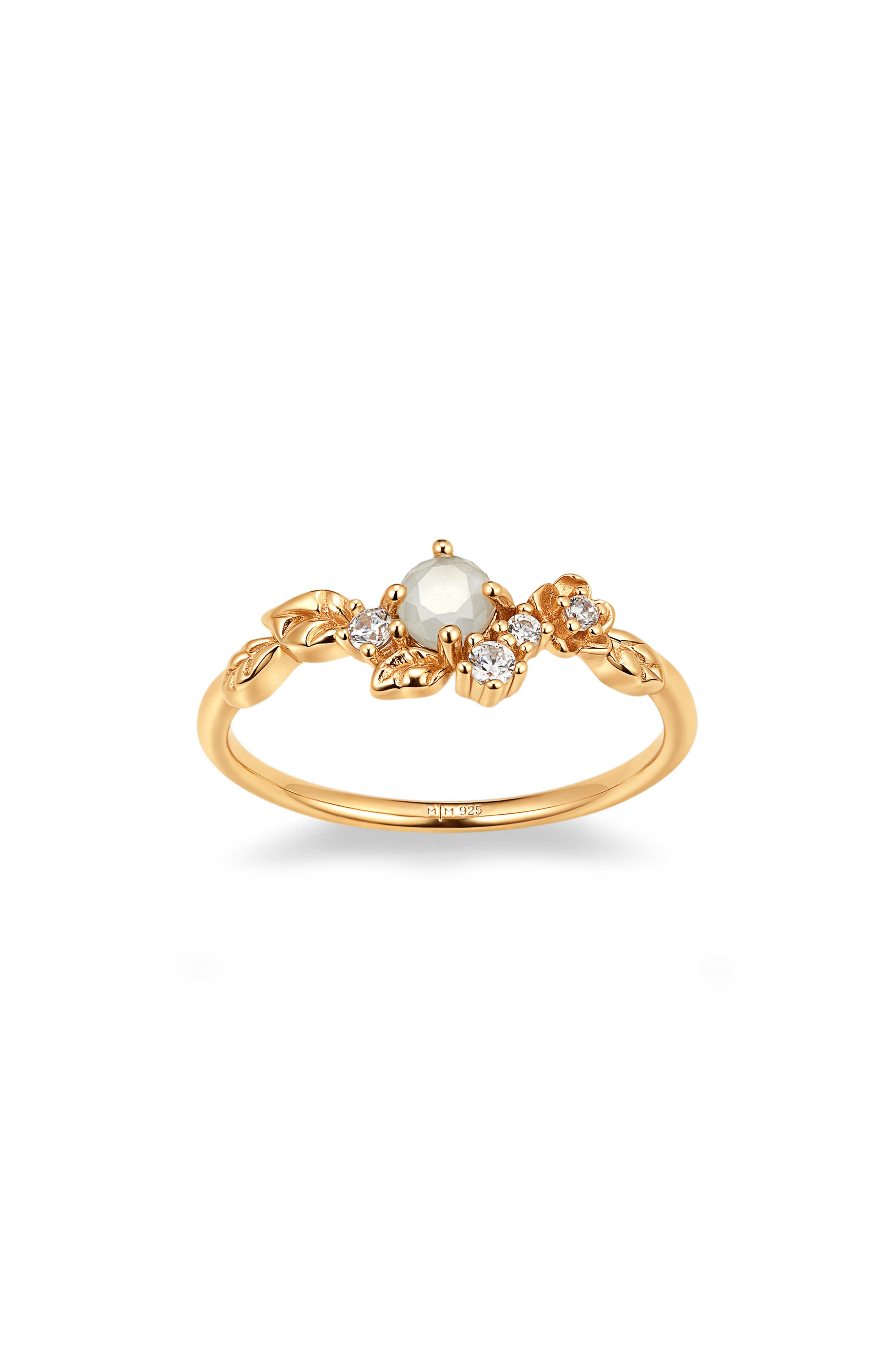 selected GOLD VERMEIL / MOONSTONE