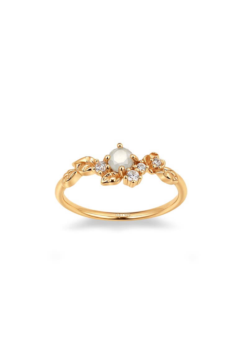 Lumi Flora Ring, Main, color, GOLD VERMEIL / MOONSTONE