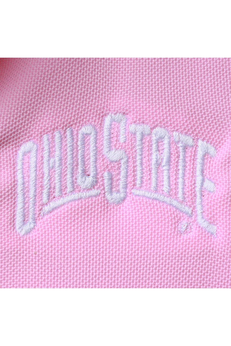 Girls Toddler Garb Pink Ohio State Buckeyes Caroline Cap Sleeve Polo Dress, Alternate, color, Pink