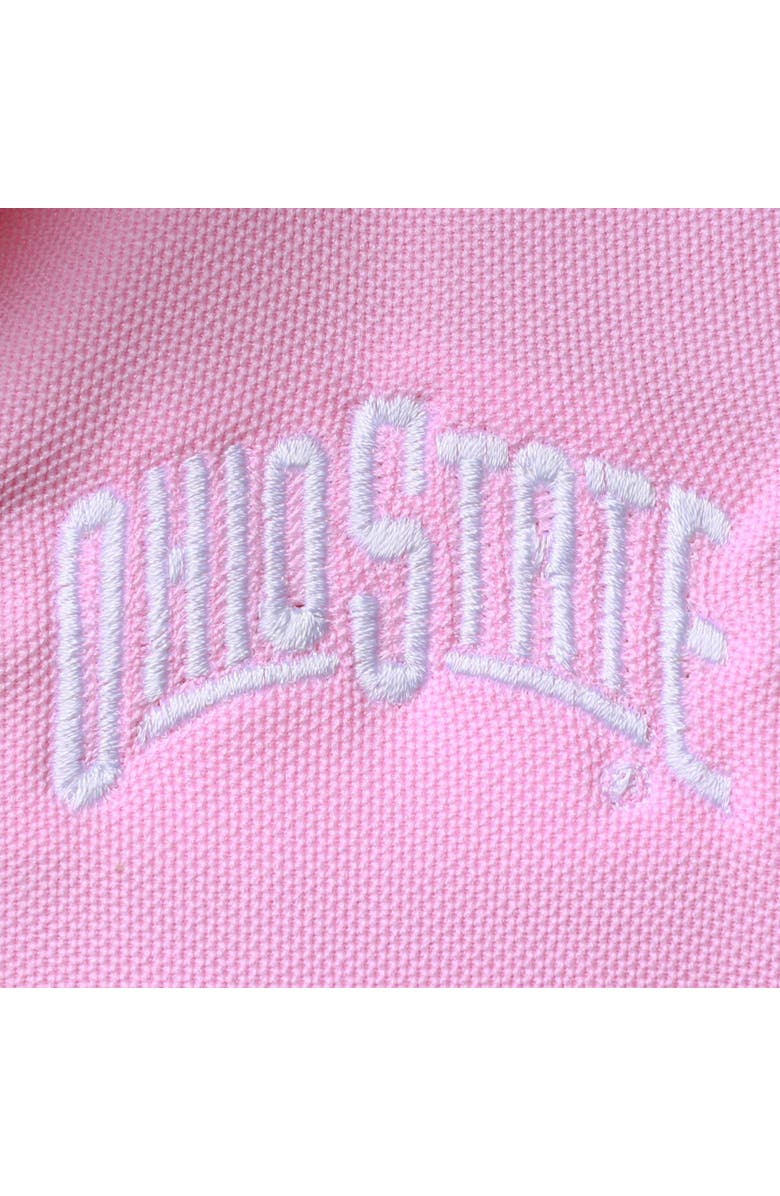 GARB Girls Toddler Garb Pink Ohio State Buckeyes Caroline Cap Sleeve Polo Dress, Alternate, color, Pink