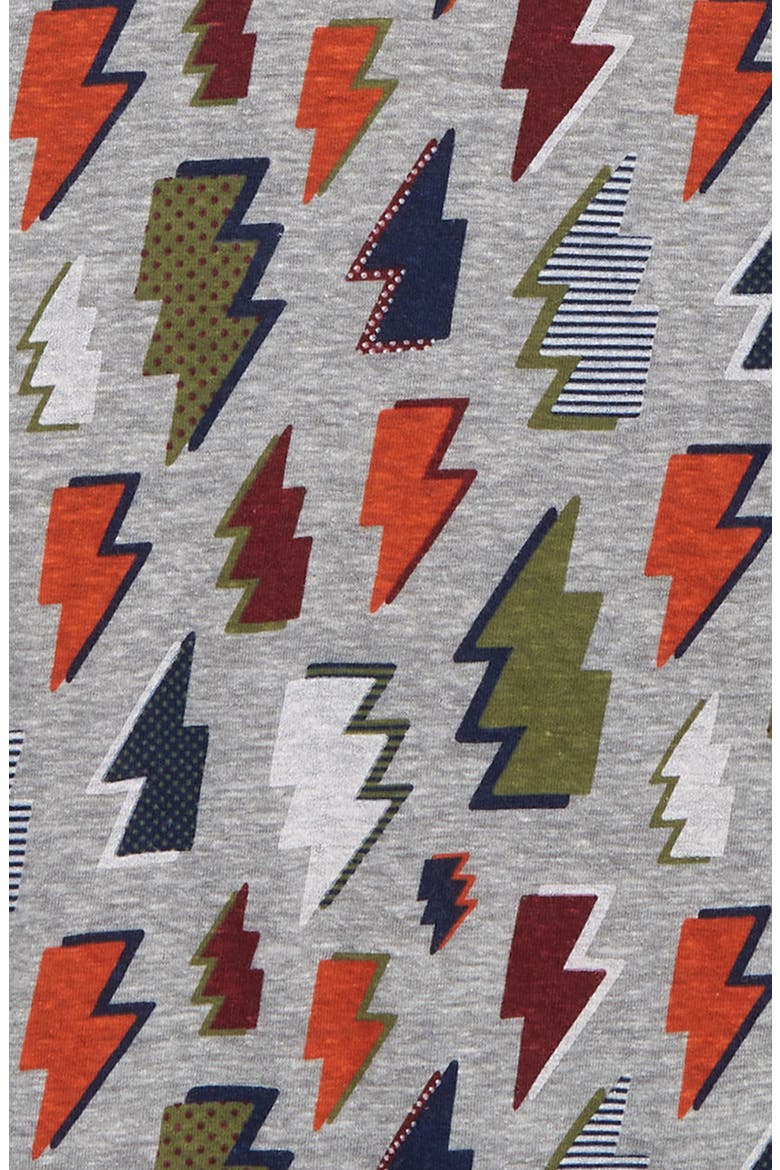 Kids' Long Sleeve Graphic Tee, Alternate, color, GREY CASTLEROCK HEATHER BOLTS