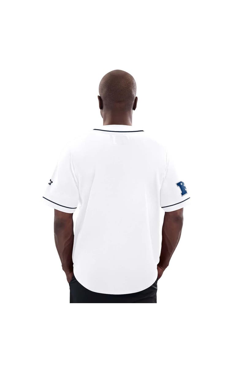 STARTER Men's G-III Sports by Carl Banks  White Dallas Cowboys Throwback Relay Baseball Jersey, Alternate, color, White