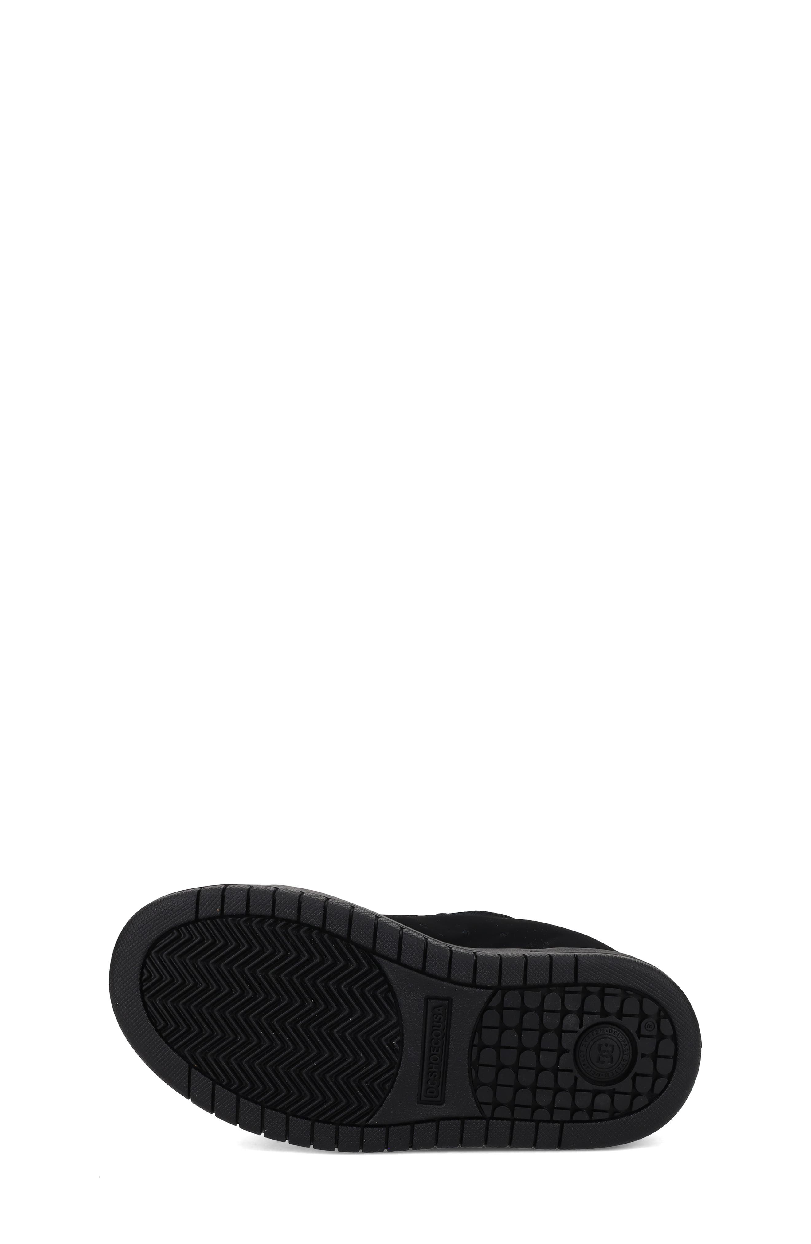 DC Shoes Kids' Court Graffik Sneaker, Alternate, color, Black/ Black