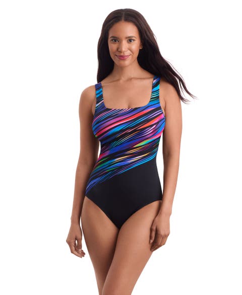 Scoopneck Tank Chlorine Resistant Adjustable One-Piece Swimsuit