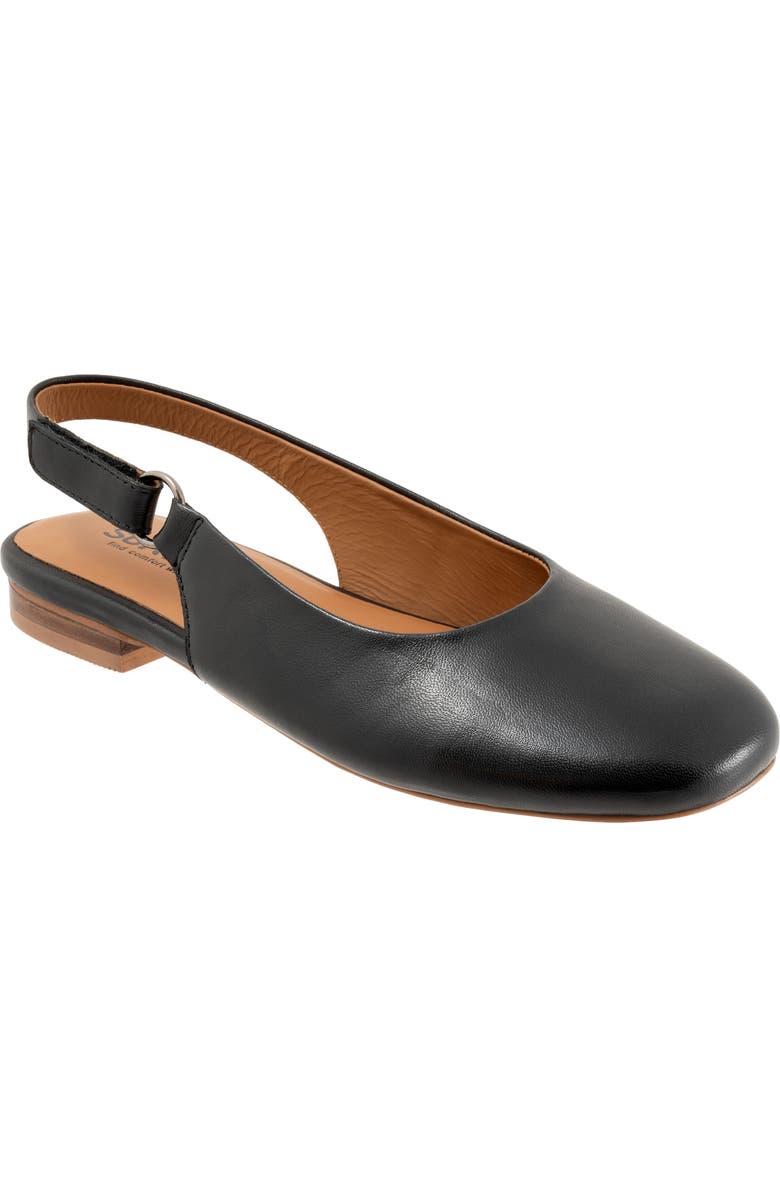 SoftWalk<sup>®</sup> Katy Slingback Flat, Main, color, Black
