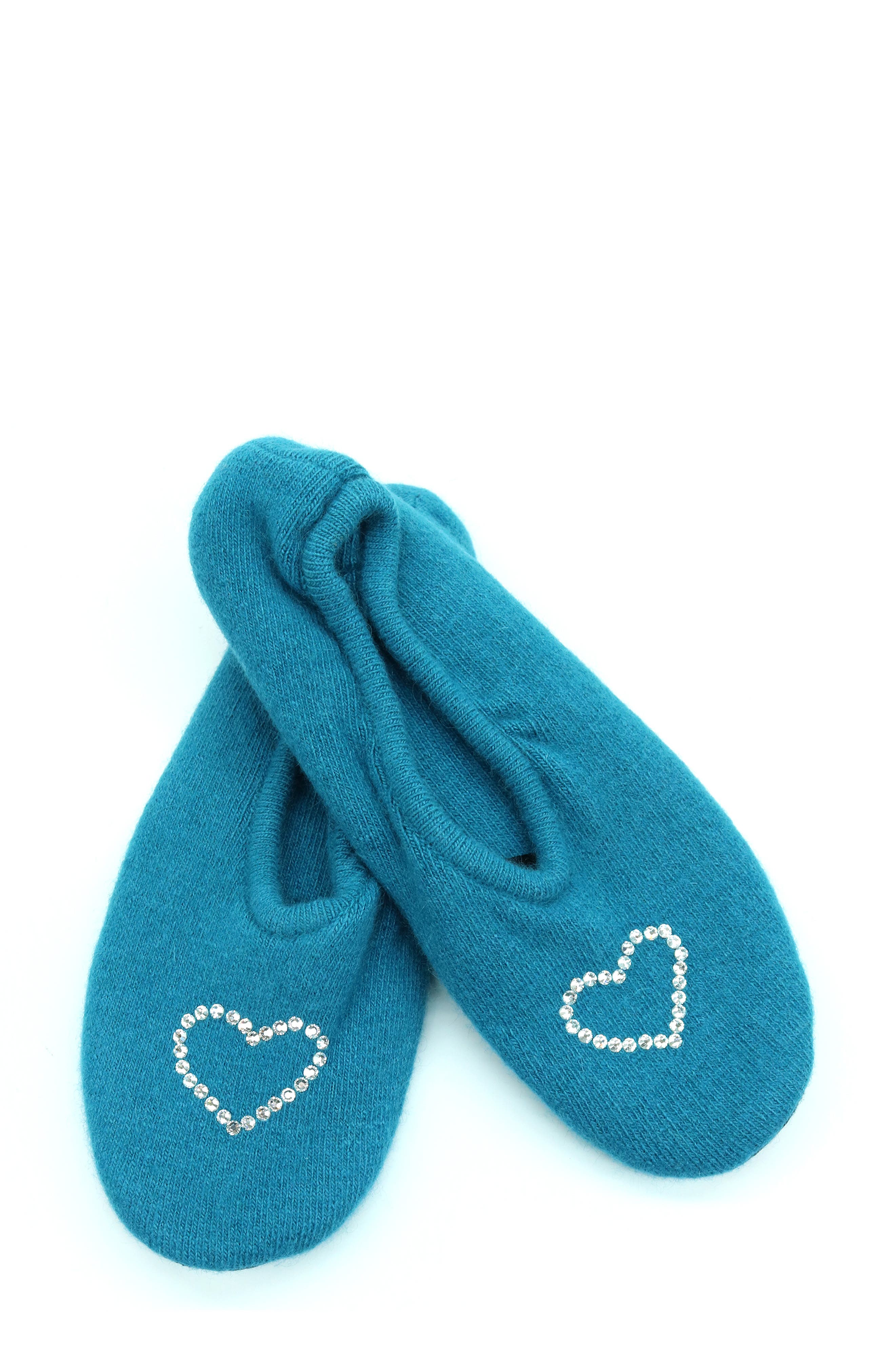Portolano Rhinestone Heart Slipper