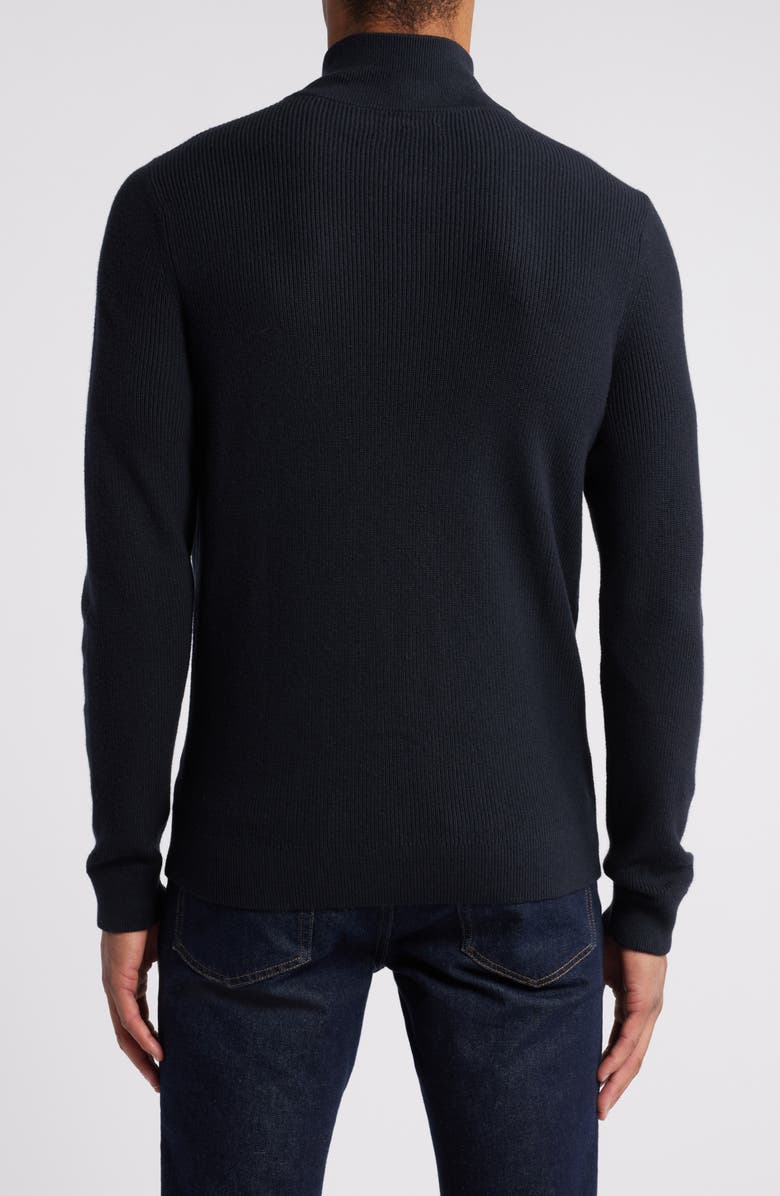 Nordstrom Cotton & Cashmere Quarter Zip Sweater, Alternate, color,