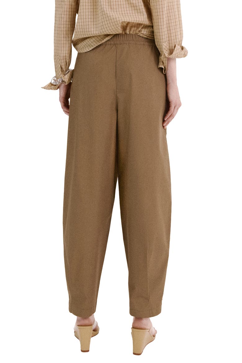 Embroidered Side Stripe Cotton Drawstring Pants, Alternate, color, KHAKI